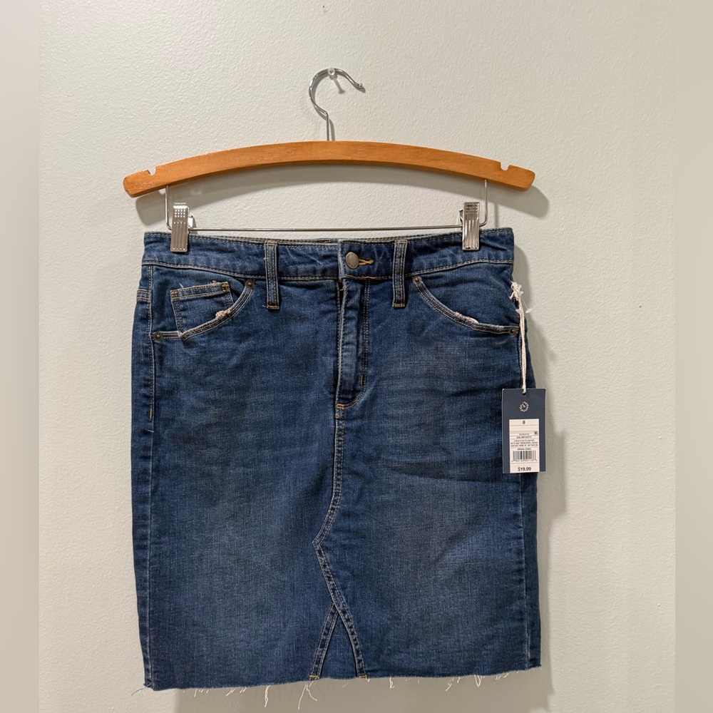 Universal Thread Blue Denim Mini Skirt - Picture 2 of 8